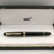 NEW UPGRADED Montblanc Meisterstuck 145 Classique Black Gold Trim Fountain Pen (3)_th.jpg